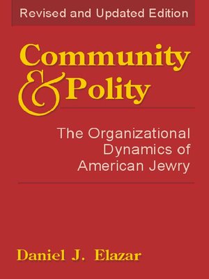 cover image of Community and Polity